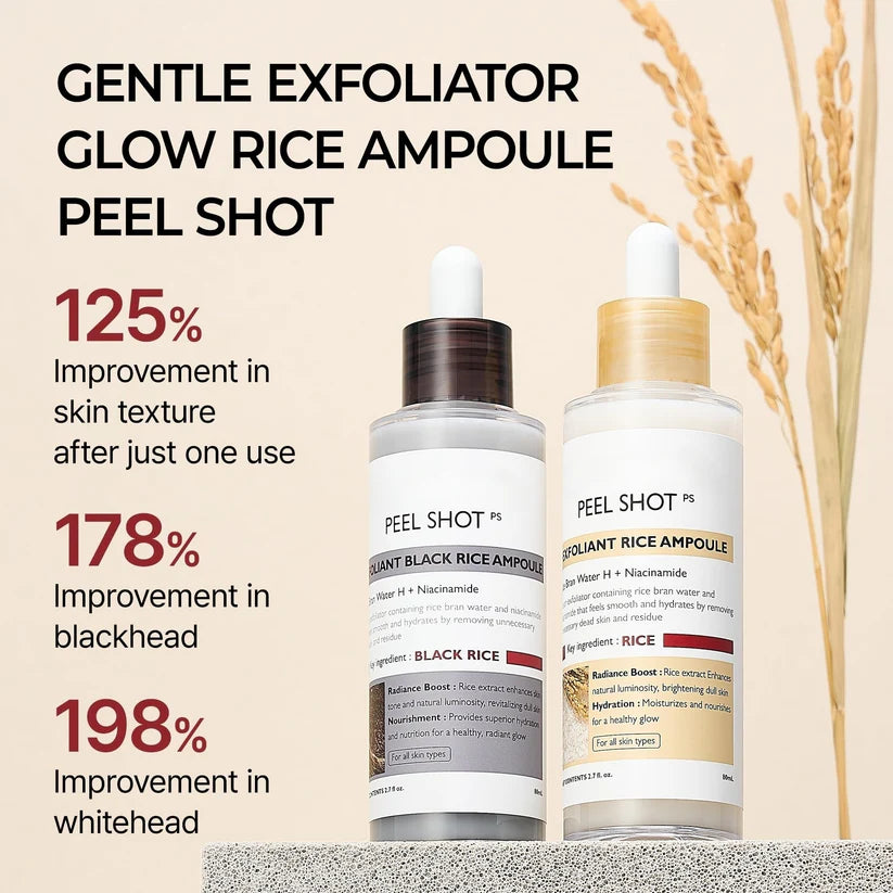 Peel Shot Glow Rice Ampoule Duo